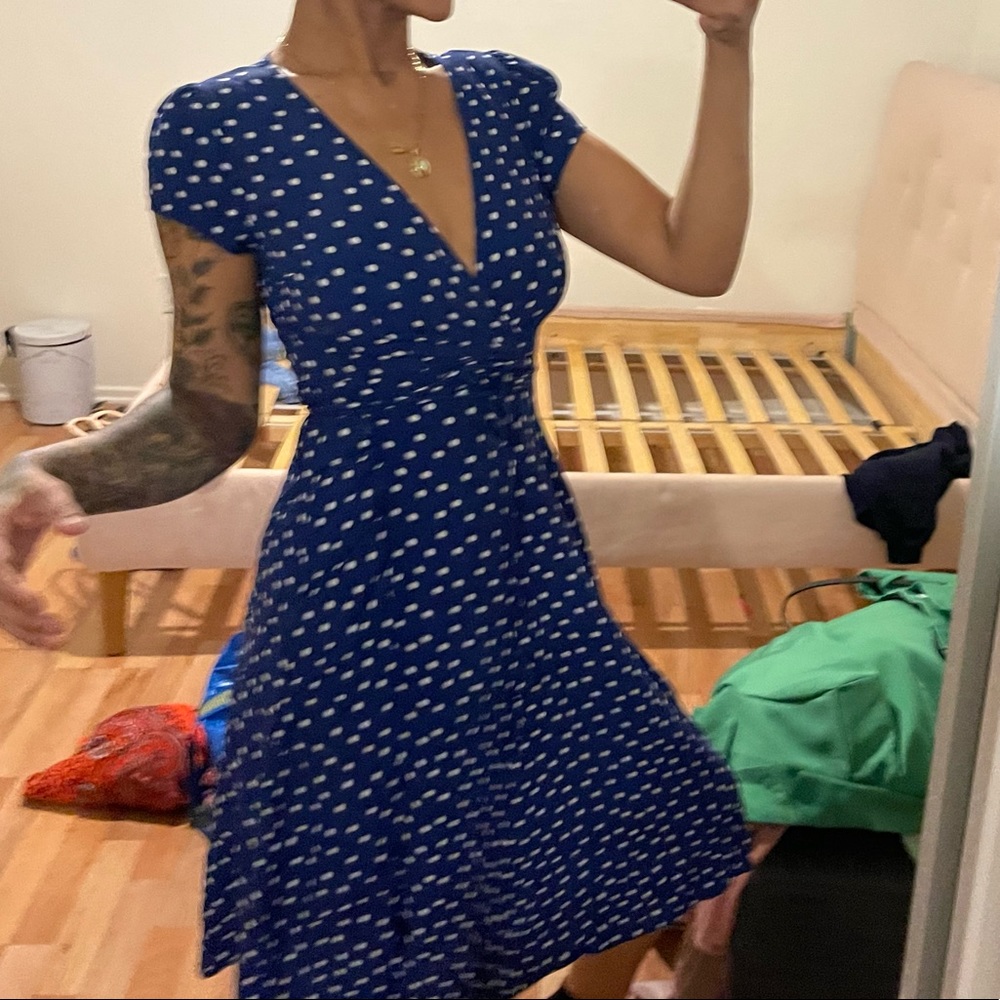 Polka dot tie dress